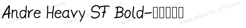 Andre Heavy SF Bold字体转换